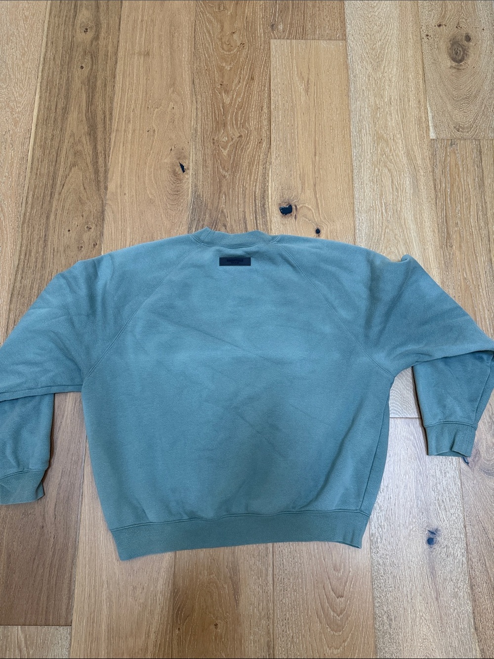Essentials Crewneck Sweatshirt in Sage Green - Picture 6 of 9